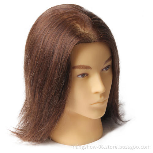 100  human hair mannequin heads for hairdresser
